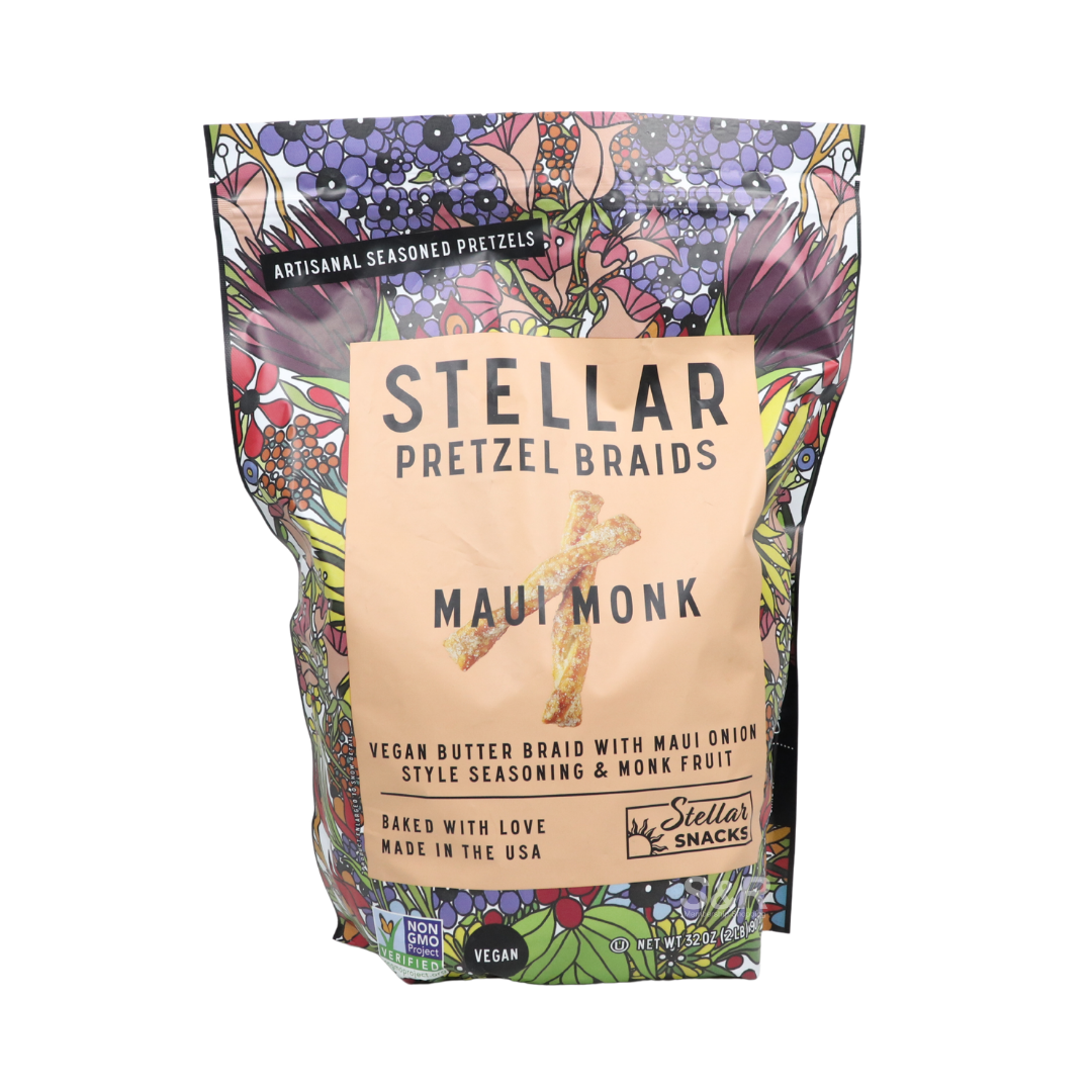 Stellar Vegan Pretzel Braids Maui Monk 907g